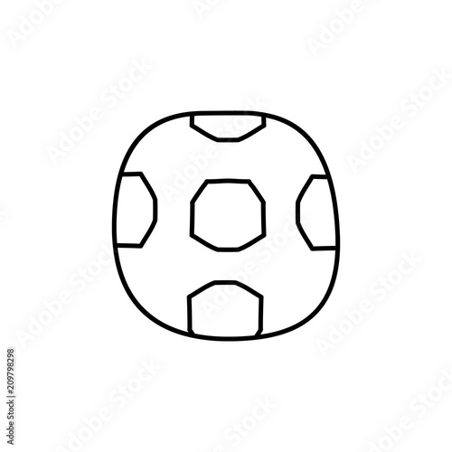 soccer ball sketch icon. Element of education icon for mobile concept and web apps. Outline soccer ball sketch icon can be used for web and mobile