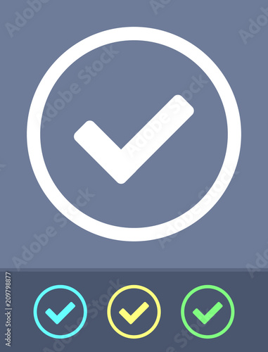 Check - Circle Glyph Icons