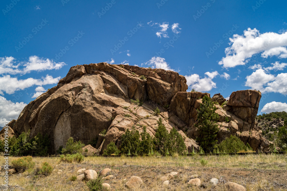 Natural rock formation near Buena Vista, Colorado, USA