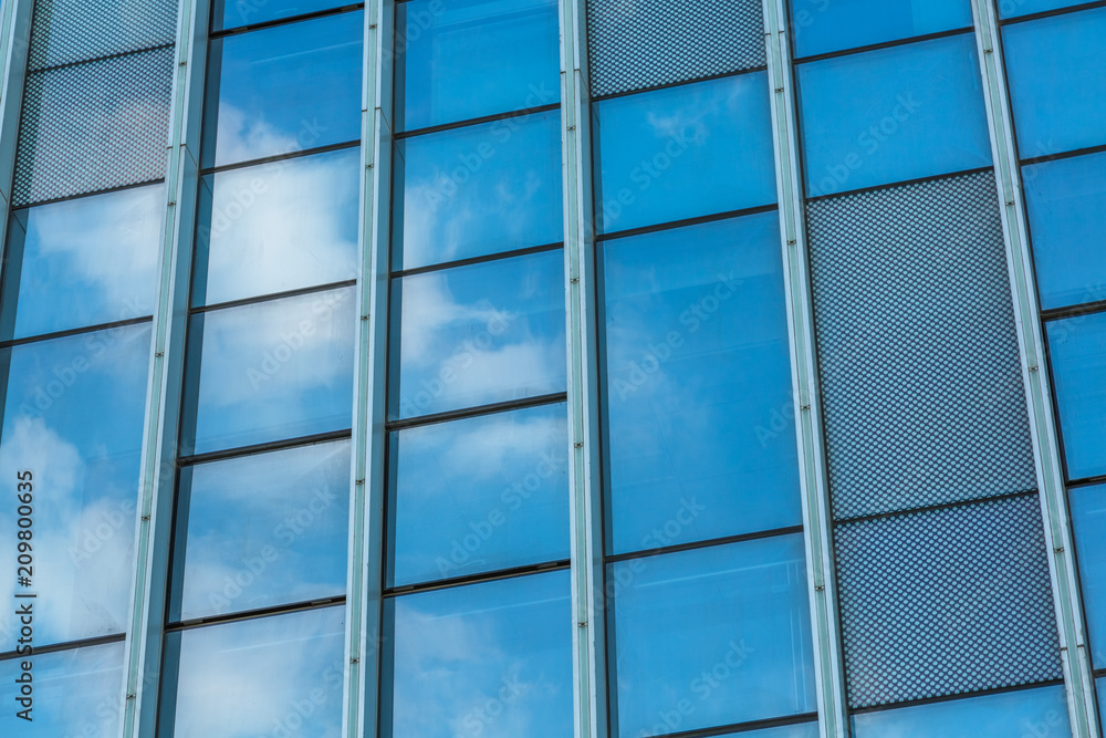 Urban abstract - windowed corner of office building. Urban abstract - windowed corner of office building.