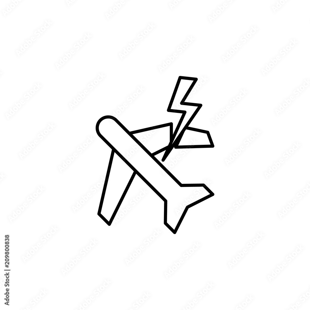 air disaster line icon. Element of insurance sign for mobile concept and web apps. Thin line air disaster icon can be used for web and mobile. Premium icon air disaster line icon. Element of insurance sign for mobile concept and web apps. Thin line air disaster icon can be used for web and mobile. Premium icon