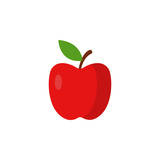 Apple colored illustration. Element of colored food icon for mobile concept and web apps. Detailed Apple icon can be used for web and mobile