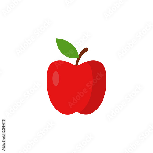 Apple colored illustration. Element of colored food icon for mobile concept and web apps. Detailed Apple icon can be used for web and mobile