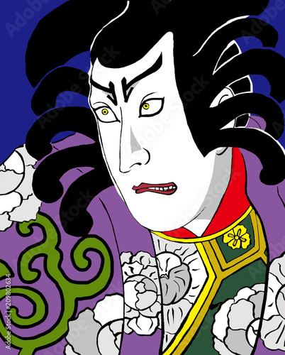 歌舞伎絵 500_F_209802634_q2oNsQ1bnJyp2h