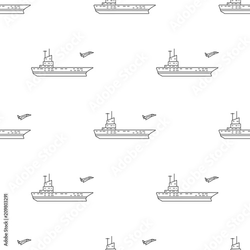 aircraft carrier icon. Element of army icon for mobile concept and web apps. Pattern repeat seamless aircraft carrier icon. Can be used for web and mobile. Premium