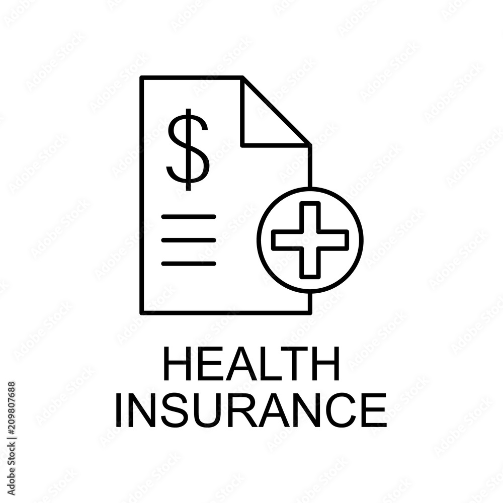 health insurance line icon. Element of medicine icon with name for mobile concept and web apps. Thin line health insurance icon can be used for web and mobile health insurance line icon. Element of medicine icon with name for mobile concept and web apps. Thin line health insurance icon can be used for web and mobile