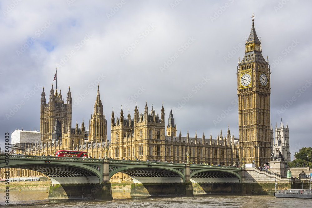 Westminster Bridge, Big Ben and the Houses of Parliament