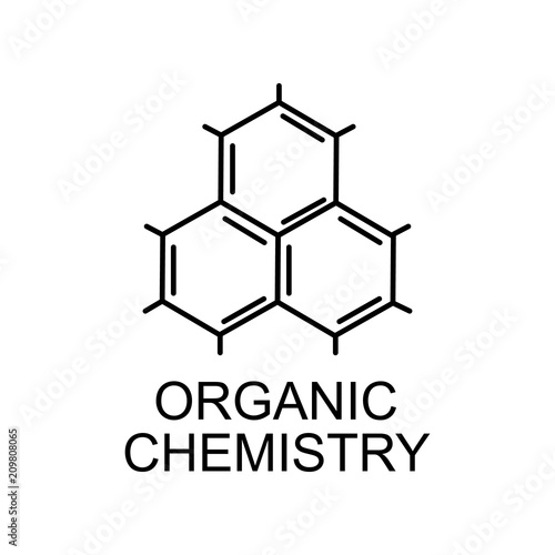 organic chemistry line icon. Element of medicine icon with name for mobile concept and web apps. Thin line organic chemistry icon can be used for web and mobile