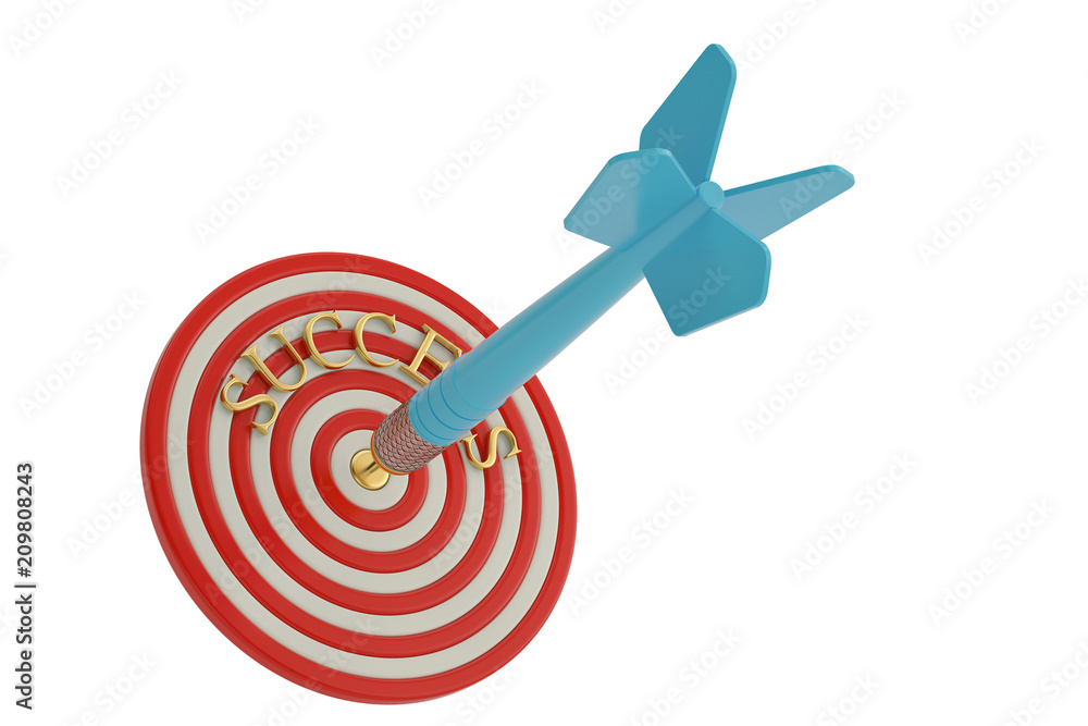 Business concept success target and darts. 3D illustration. Business concept success target and darts. 3D illustration.
