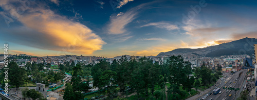 El Ejido Park Sunset Quito Ecuador