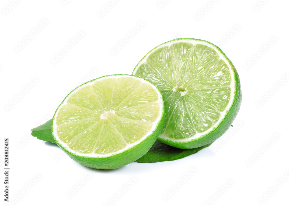 Lime isolated on white background Lime isolated on white background