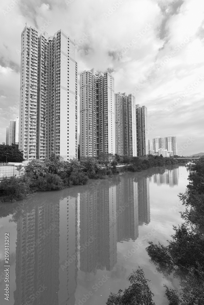 Fototapeta premium Public estate in Hong Kong city