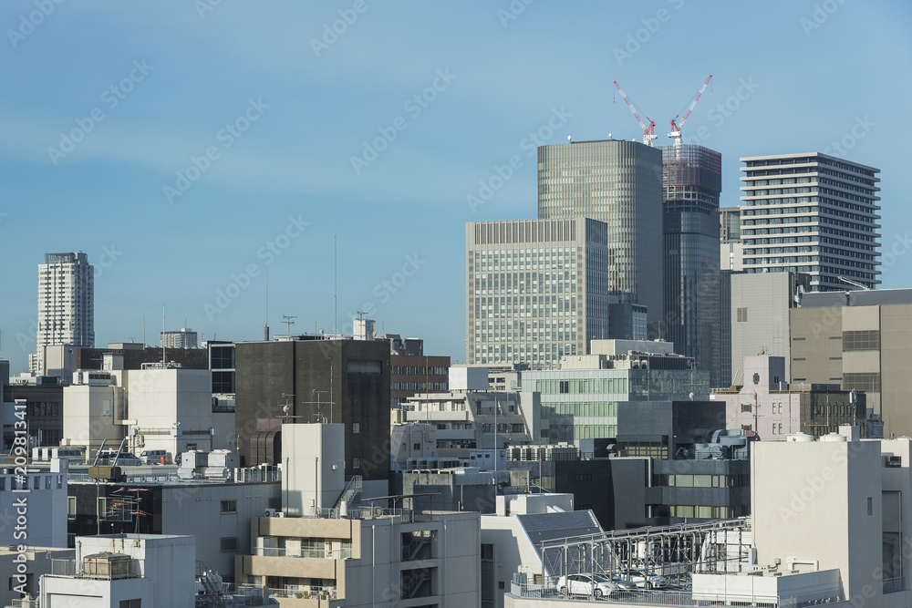 Osaka city skyline, Japan