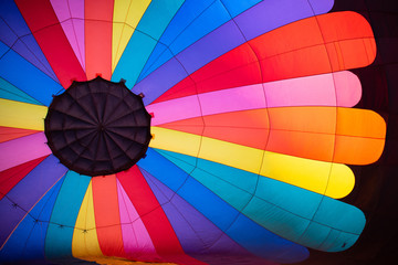 Acrylglasbilder Ballon Blick ins Innere eines Heißluftballons  © DGC