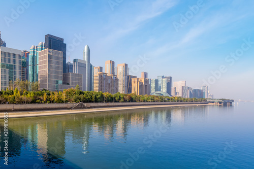 Skyline of urban architectural landscape in Hangzhou © 昊 周