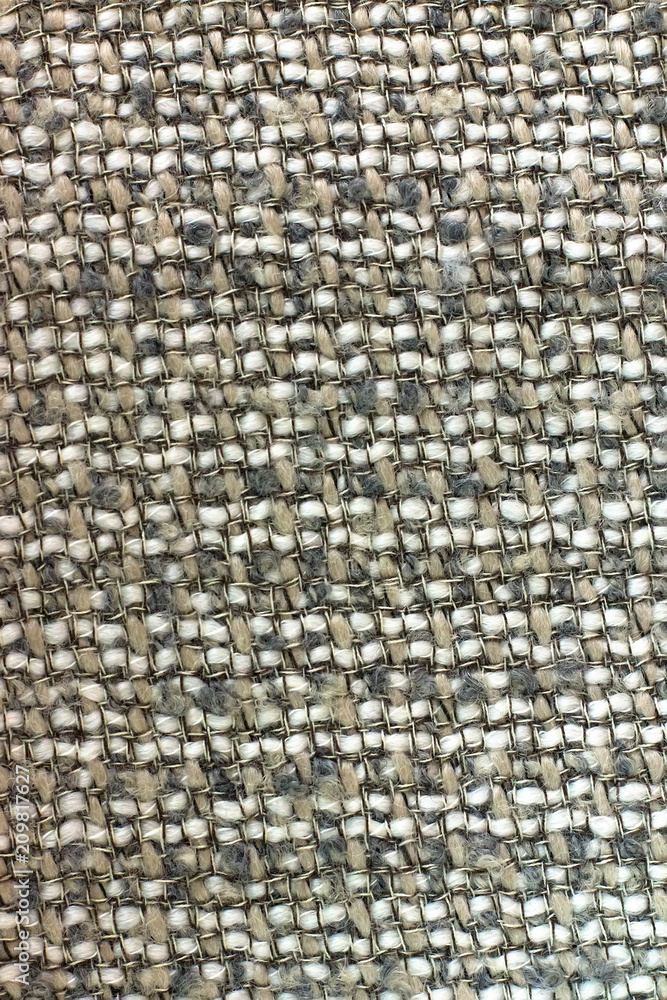 Fototapeta premium Tweeded fabric texture, seamless. tweed, like texture, multicolored wool pattern, textured mélange.