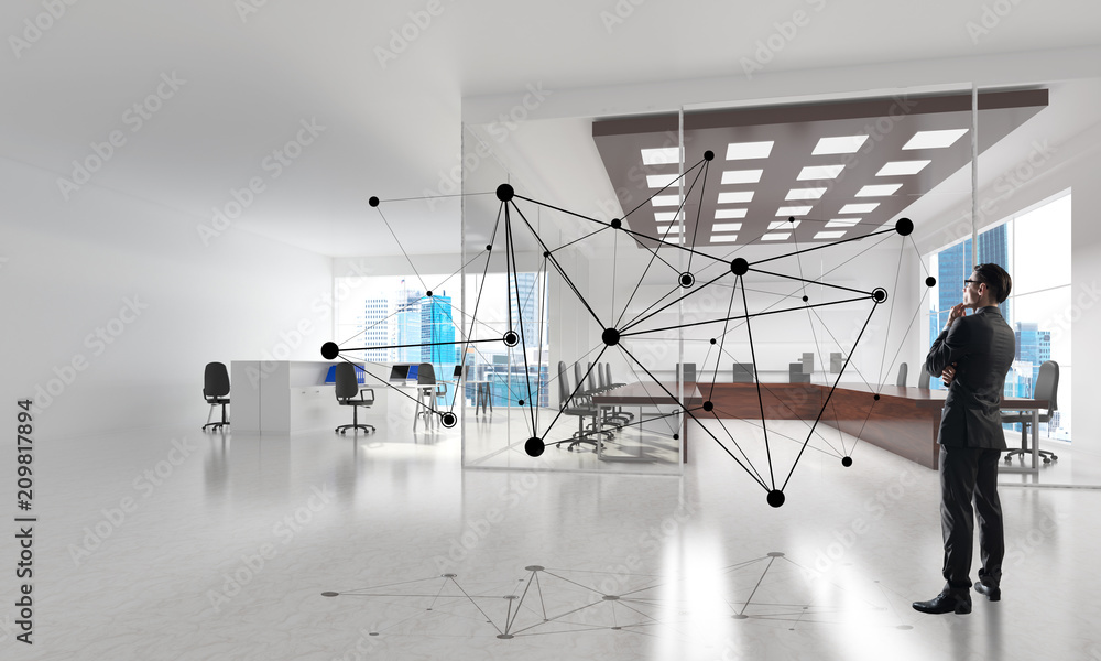 Networking and social communication concept as effective point for modern business Networking and social communication concept as effective point for modern business