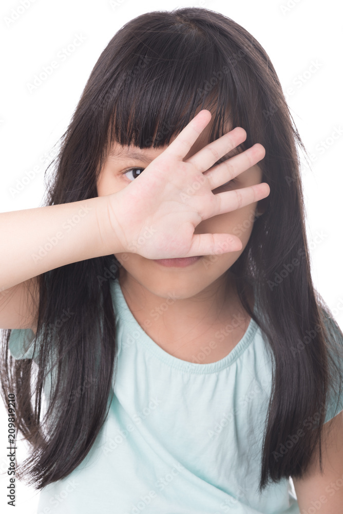 Child use hands off my own eyes. Child use hands off my own eyes.