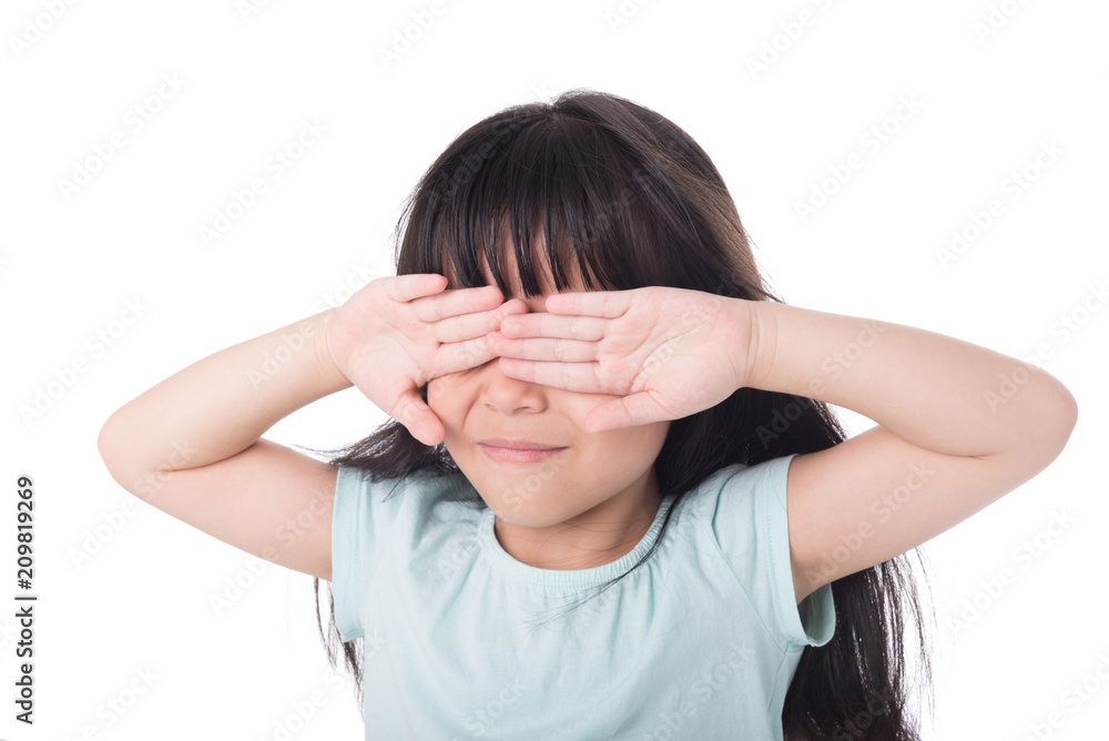 Child use hands off my own eyes. Child use hands off my own eyes.