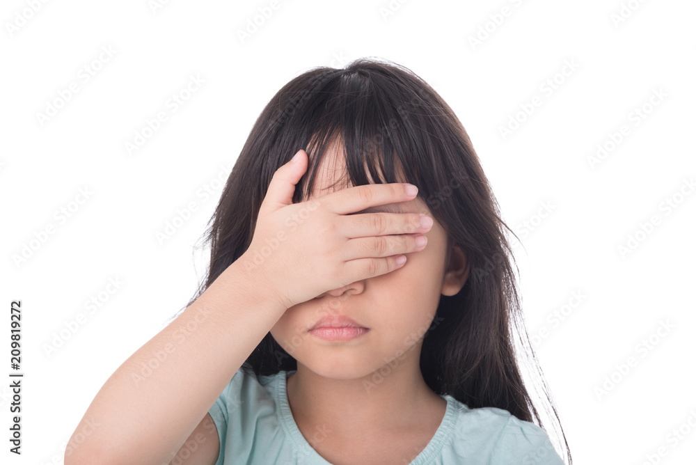 Child use hands off my own eyes. Child use hands off my own eyes.