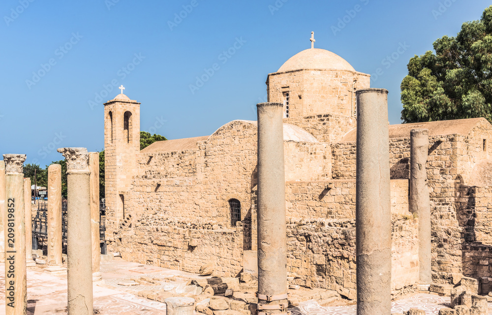 The Panagia Chrysopolitissa (Ayia Kyriaki) church in Paphos, Cyprus