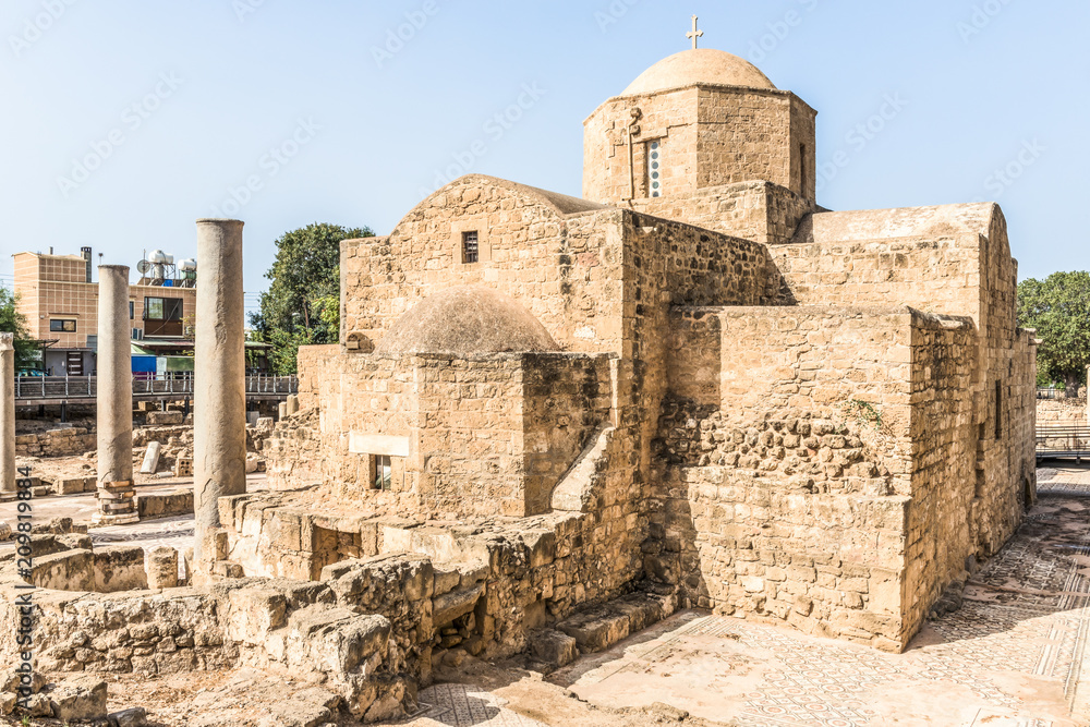 The Panagia Chrysopolitissa (Ayia Kyriaki) church in Paphos, Cyprus