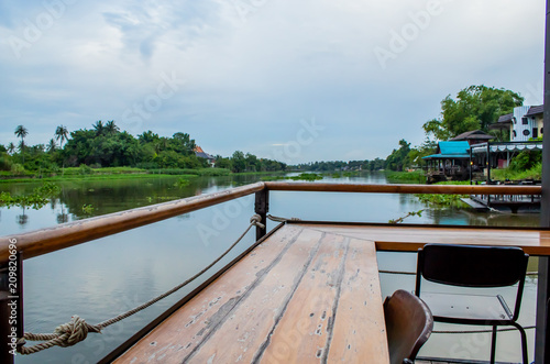 Dining table, the floating restaurant. © Nueng