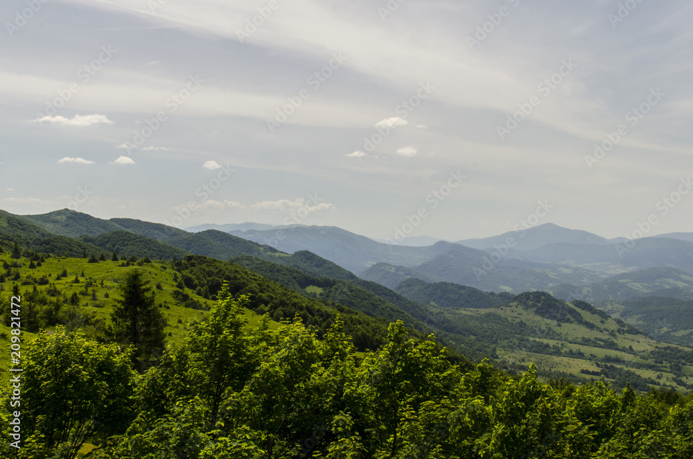 Fototapeta premium Bieszczady panorama 