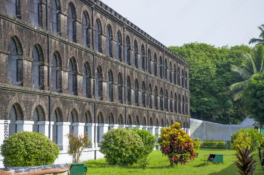 Obraz premium The museum old prison to Port Blair India 