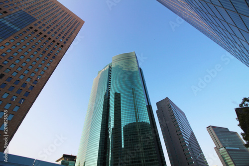 High-rise building group in Tokyo Shiodome photo