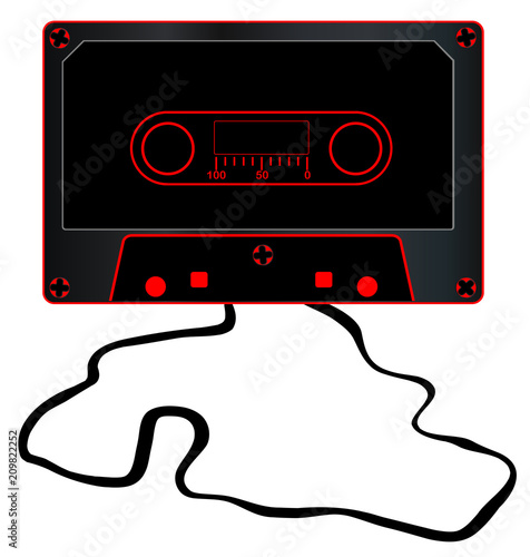 Unwound Black Audio Cassette