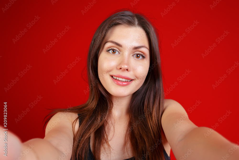 Close up portrait of a beautiful young woman Close up portrait of a beautiful young woman