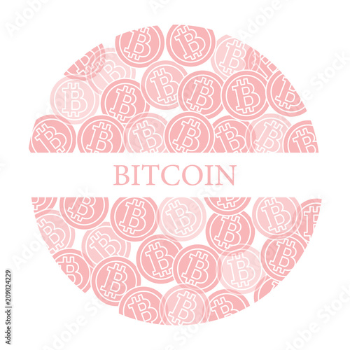 Bitcoins. Digital currency. Blockchain technology.