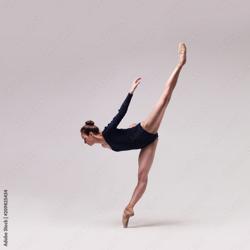 Fototapeta premium beautiful ballet dancer isolated