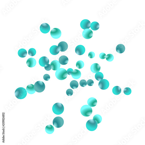 Modern background with bubbles. Cute Pattern for Postcard, Print, Banner or Poster. Vector Texture in Trendy Style