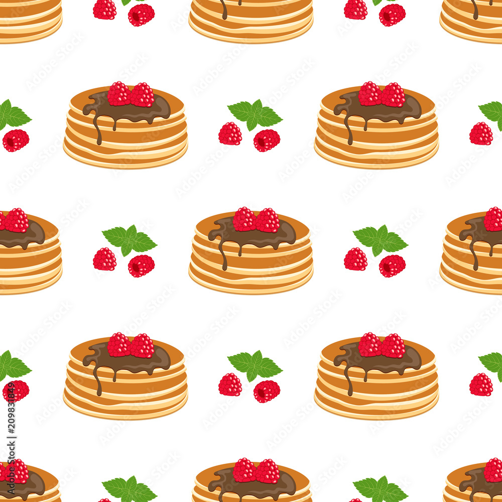 pattern with pancakes pattern with pancakes