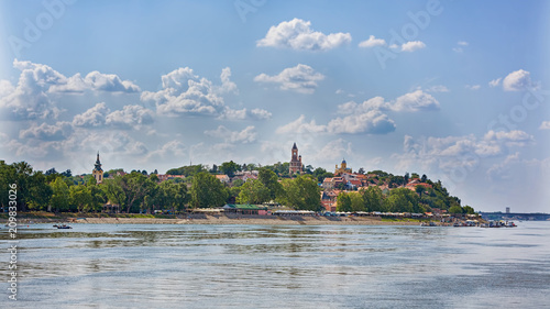 Gardos, Old town Zemun from the river - Belgrade, Serbia, May, 11, 2018 photo