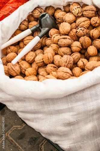 Walnut Bag and Nutcracker