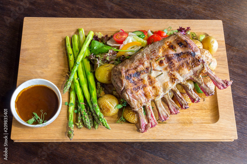 Delicious lamb crown roast