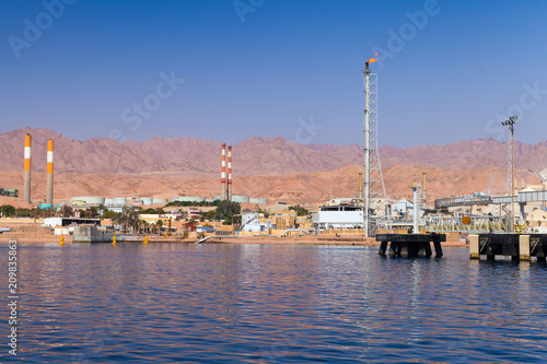 Aqaba port, oil terminal, Jordan © evannovostro
