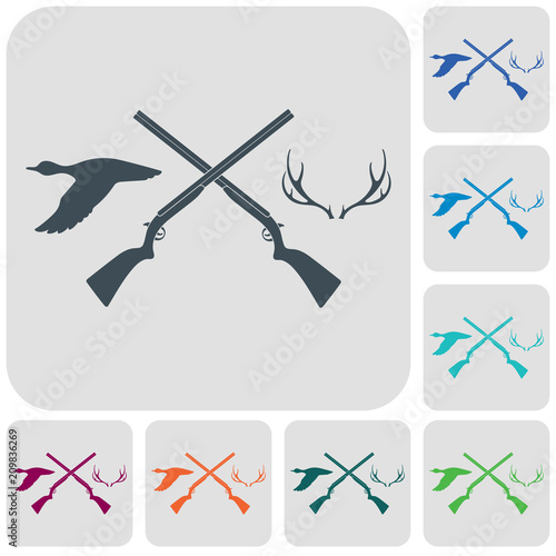 Hunting club logo icon