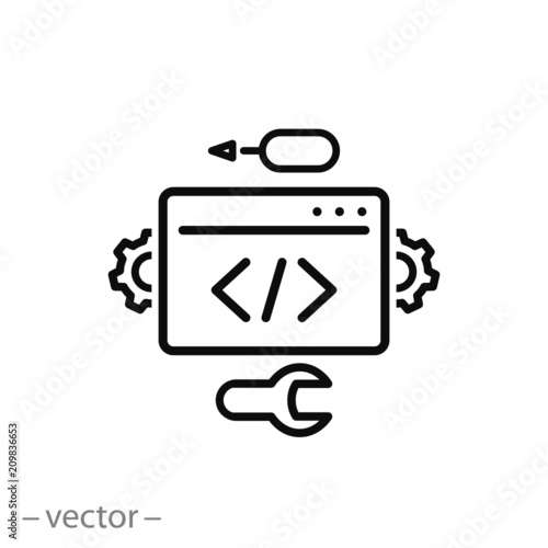 Development vector icon