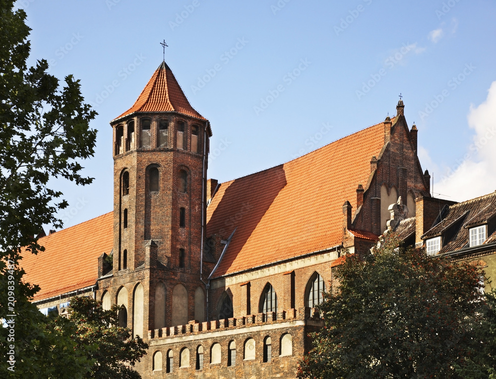 Church of St. Nicholas in Gdansk. Poland