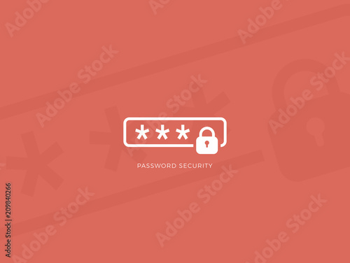 Password Lock Password Security Black Background Icon