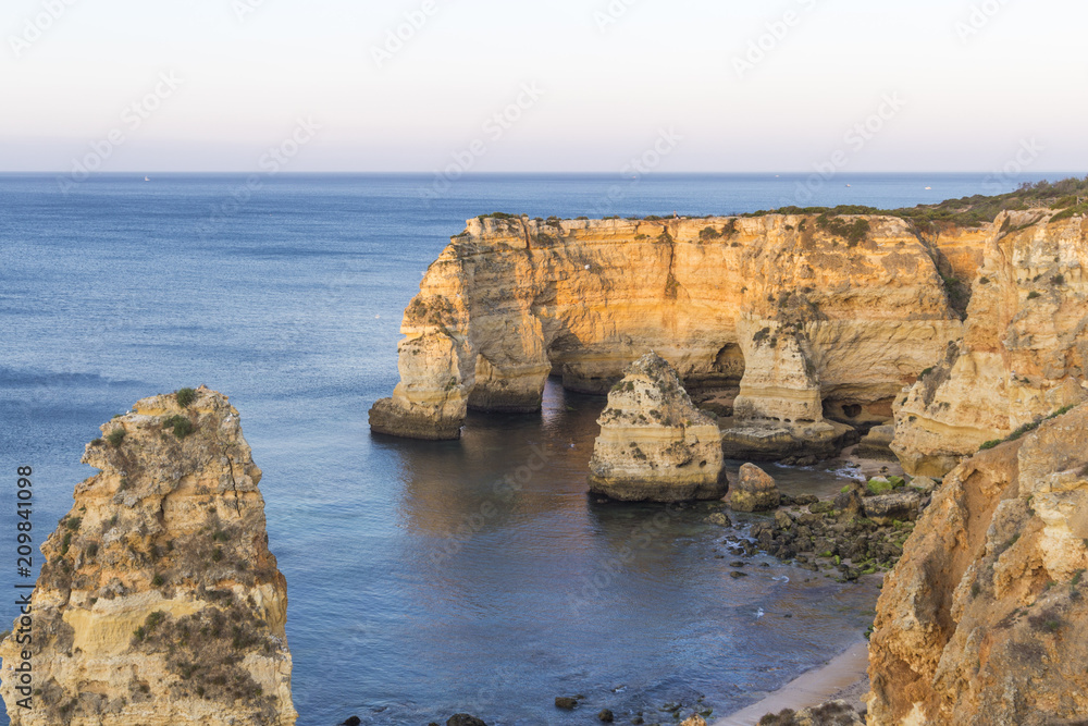 Fototapeta premium Camilo beach in Algarve Portugal