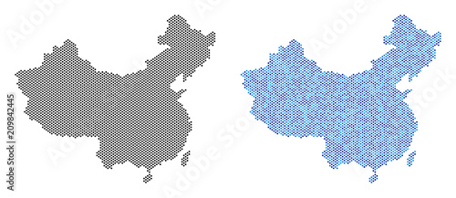 Photography Dot China map version