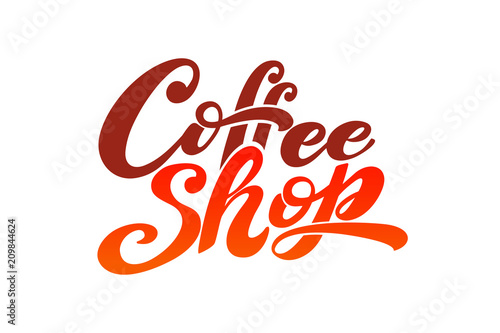 Coffee shop logo. Vector illustration