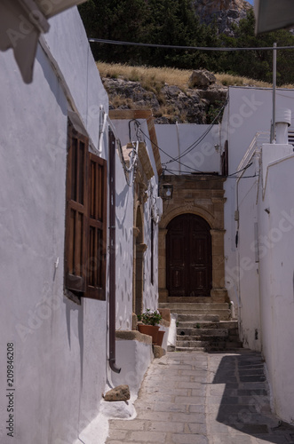 Lindos, Grecja - romantyczne uliczki