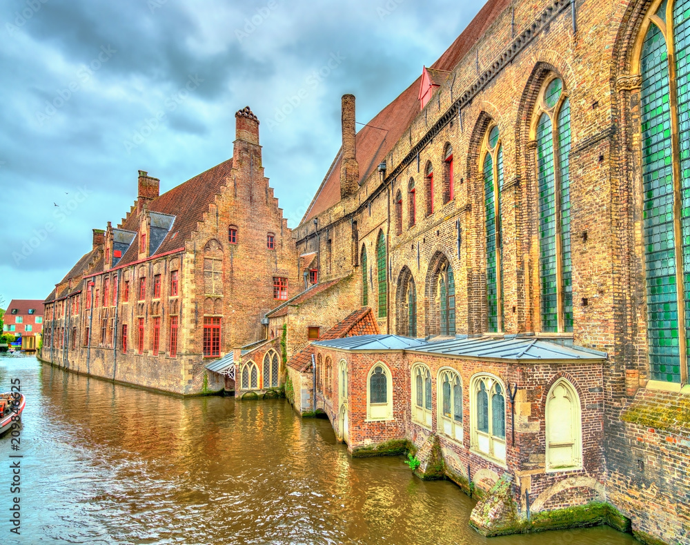 Traditional houses in Bruges, Belgium