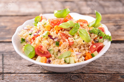 Photos tabbouleh, semolina with vegetable